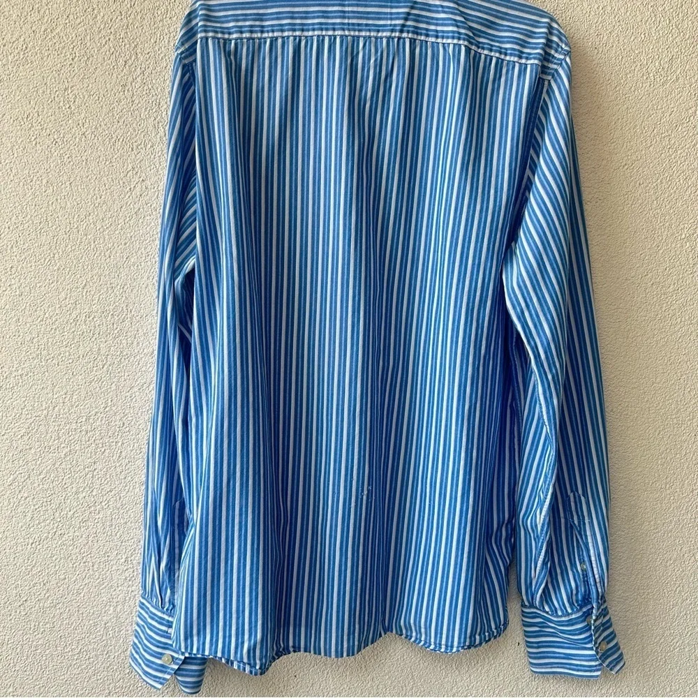 Blue Striped Men's Shirt - Picture 4 of 4